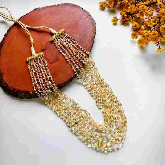 7 layered citrine mala