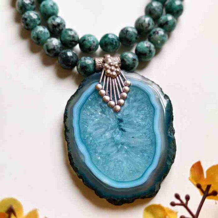 Blue Agate Neckpiece