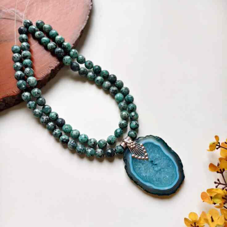 Blue Agate Neckpiece