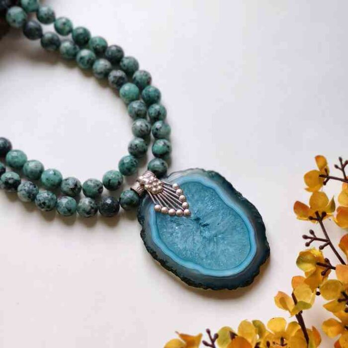 Blue Agate Neckpiece