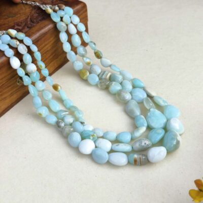 Blue Opal Mala