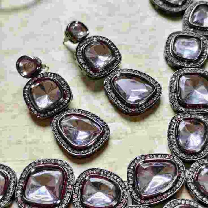 Majestic Mirror Kundan Set