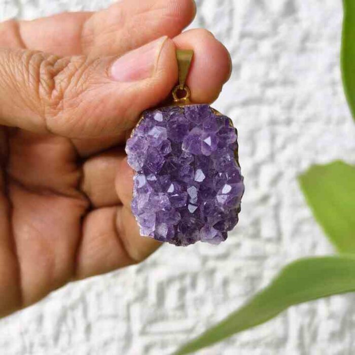 Raw Amethyst Pendant