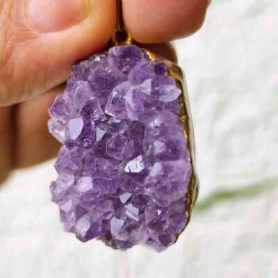 Raw Amethyst Pendant