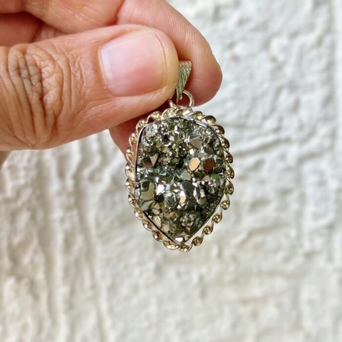 Raw Pyrite Pendant