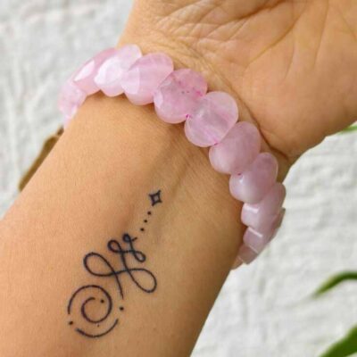 Rose Quartz Flat Bracelet