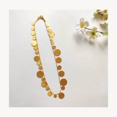 Subtle Shimmer Gold Necklace