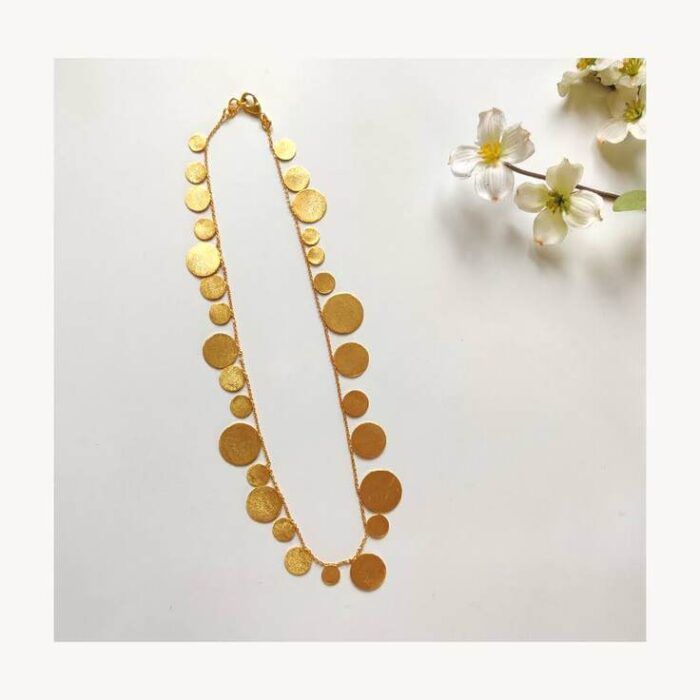 Subtle Shimmer Gold Necklace